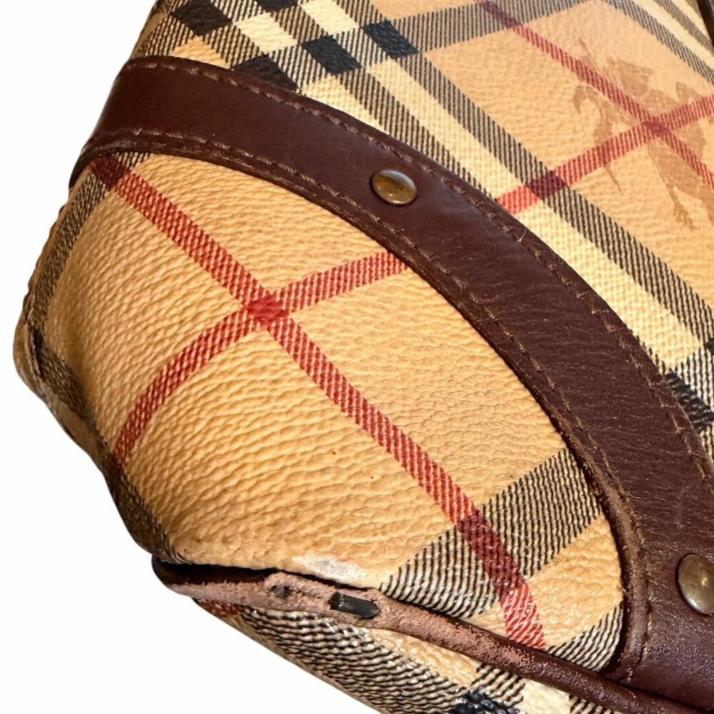 Burberry Haymarket Equestrian Knight Tote AUTHENTIC - Picture 5 of 9